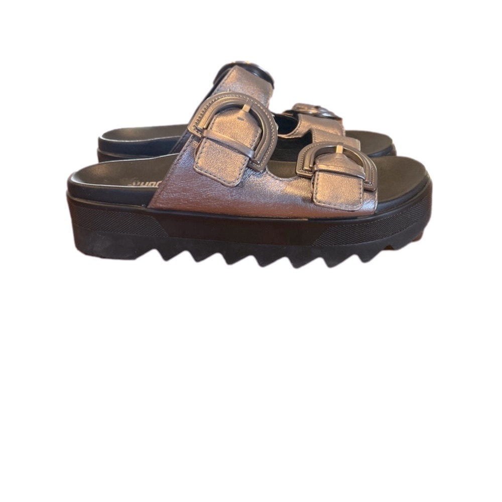 Cougar Pepa Platform Sandal NWOT Silver Metallic - Picture 2 of 7